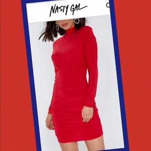 Nasty Gal NWT red dress XS